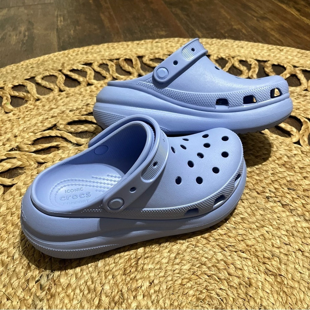 Crocs Mega Crush Platform Classic Clogs Purple Violet Womens 10 Men’s 8 Comfort - Picture 5 of 6